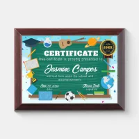 Pre School Kids Achievement Certificate Award Plaque
