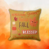 Fall Decor Pumpkin Thanksgiving on Yellow |