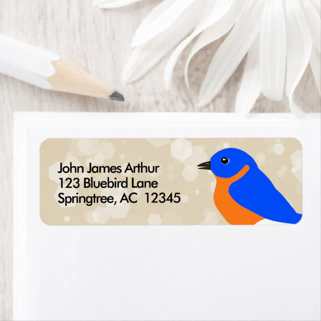 Eastern Bluebird Label