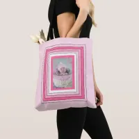 Personalized Pink baby photo Tote Bag