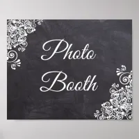 Wedding Sign Photo Booth Chalkboard Look