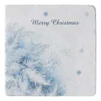 Beautiful Winter Frost Christmas Trivet