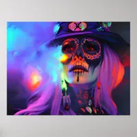 Day of the Dead Voodoo Queen of New Orleans Poster