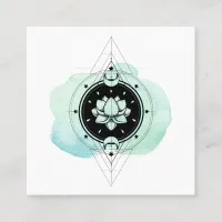 *~* Soothing Sacred Symbol Path To Nirvana Square Business Card