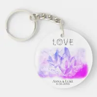 *~* "LOVE"  Crystals Events  SWAG Weddings Keychain