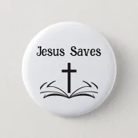 Jesus Saves Button