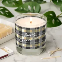Black Gold Christmas Pattern#7 ID1009 Scented Candle
