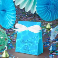  Azure Turquoise Bleu Water Reflection Minimalism Favor Boxes