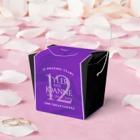 Elegant 12th Silk Wedding Anniversary Favor Box