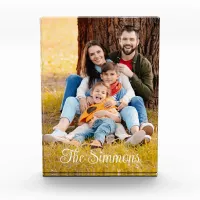 Fall Family Holiday Photo Block