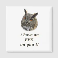 Cool eagle owl magnet