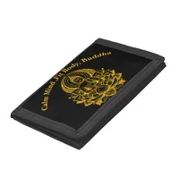 Buddha Meditating in Lotus  Trifold Wallet