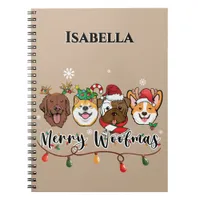 Personalized Merry Woofmas Notebook