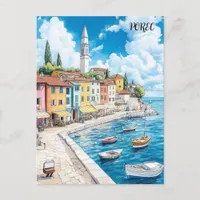 Porec Croatia Travel Postcard