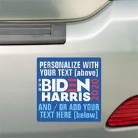 Custom Template For Biden / Harris 2020 Add Text Car Magnet