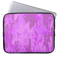 Light Purple Camouflage Pattern Laptop Sleeve