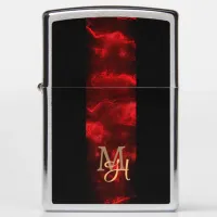 Bright Red and Black Zippo Lighter