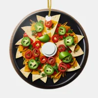 Funny Food Pun | Nacho Average Christmas  Ceramic Ornament