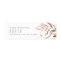 Dreamy Foliage Wedding V1 Blush Pink ID817 Label