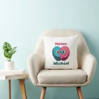 Monster Love Throw Pillow