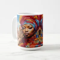 Dreams of Heritage: A Vibrant Future African  Coffee Mug