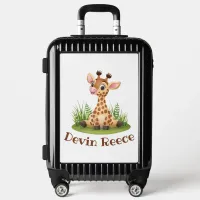 Kids Giraffe Personalized Travel Luggage