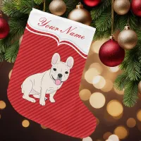 French Bulldog Large Christmas Stocking