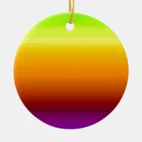 Spectrum of Horizontal Colors -3 Ceramic Ornament