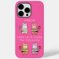 cute cats for cat lovers and coffee lovers Case-Mate iPhone 14 pro max case