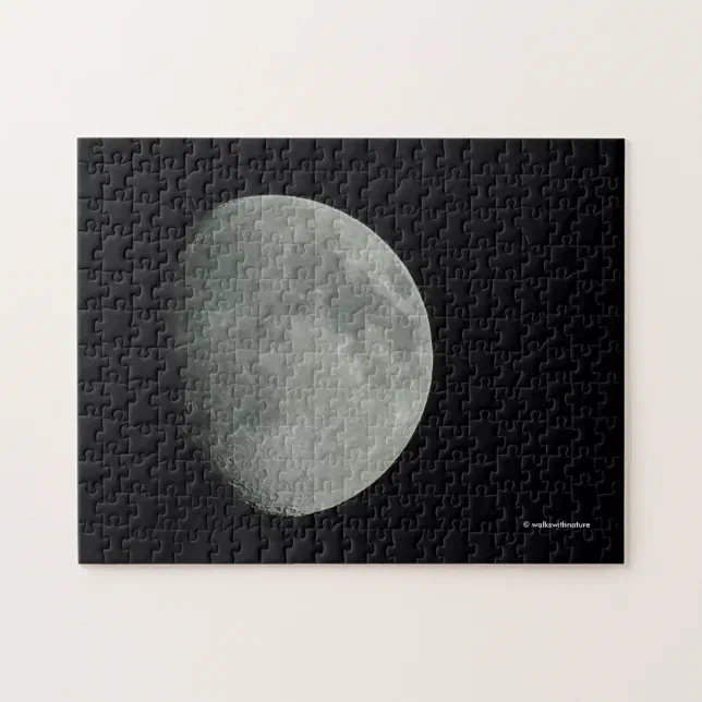 Waxing Midsummer Moon at Night Jigsaw Puzzle