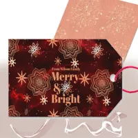 Bright Red Personalized Gift Tag