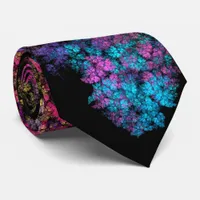 Delicate leaf ornaments neck tie