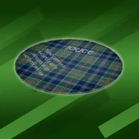 Timeless blue and green Tartan Monogram | Cutting Board