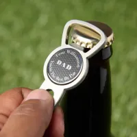 Dad You're The Best By Par | Gray Geometric Opener Divot Tool