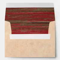 Southwest Adobe and Weathered Red Painted Wood  Envelope