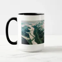 Alaska Mountain Range-Aerial View Mug