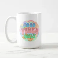 Good Vibes Only | Retro Vintage  Coffee Mug