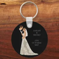 Invitation Wedding layout you can personalize Keychain