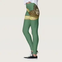 Golden Cherub Ribbon Leggings