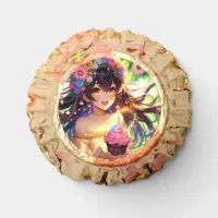 Pretty Anime Girl's Birthday Cupcake Reese's Peanut Butter Cups