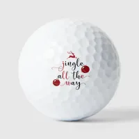 Jingle All the Way Christmas Holiday  Golf Balls