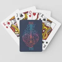 Guitar Heart Poker Cards