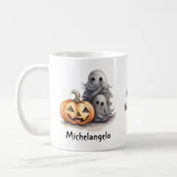 Halloween Ghosts and Jack-o-Lantern Personalize Coffee Mug