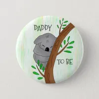 Daddy To Be | Koala Baby Shower Button