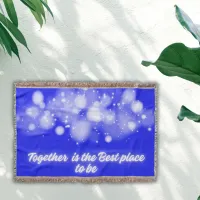 White Glow 'Together is the Best place to Be' | Throw Blanket