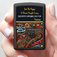 Creative Eye Design with Vibrant Colors Zippo Lighter