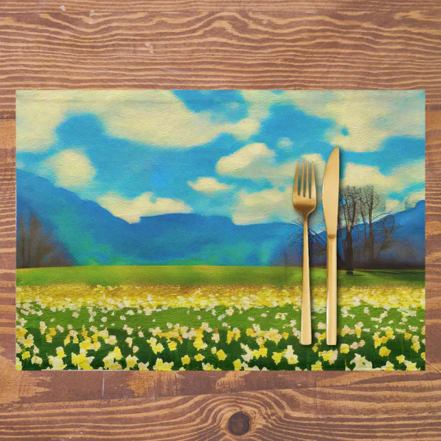 Daffodil field - painting