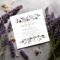 Cotton Lavender Wedding Invitation