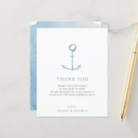 Budget Anchor Nautical Baby Shower Thank You