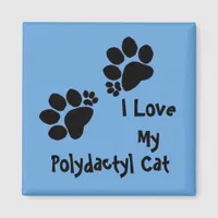 Magnet - Two Polydactyl Pawprints